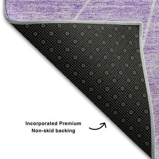 Piper Looms Mayfield Modern AMF706 Lavender Machine Washable Area Rug Backing Image