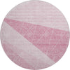 Piper Looms Mayfield Modern AMF706 Pink Machine Washable Area Rug Round Main Image