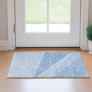 Piper Looms Mayfield Modern AMF706 Sky Machine Washable Area Rug Scatter Lifestyle Image Feature