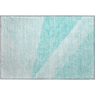 Piper Looms Mayfield Modern AMF706 Teal Machine Washable Area Rug Scatter Main Image