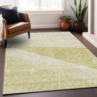 Piper Looms Mayfield Modern AMF706 Wheat Machine Washable Area Rug Lifestyle Image Feature