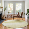 Piper Looms Mayfield Modern AMF706 Wheat Machine Washable Area Rug Round Lifestyle Image Feature