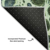 Piper Looms Mayfield Abstract AMF707 Aloe Machine Washable Area Rug Backing Image