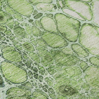 Piper Looms Mayfield Abstract AMF707 Aloe Machine Washable Area Rug Swatch Image