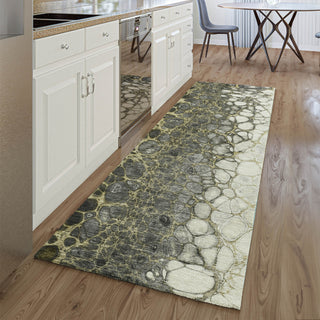 Piper Looms Mayfield Abstract AMF707 Beige Machine Washable Area Rug Runner Lifestyle Image Feature