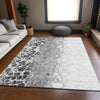 Piper Looms Mayfield Abstract AMF707 Gray Machine Washable Area Rug Lifestyle Image Feature