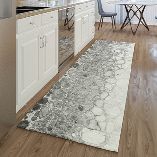 Piper Looms Mayfield Abstract AMF707 Gray Machine Washable Area Rug Runner Lifestyle Image Feature