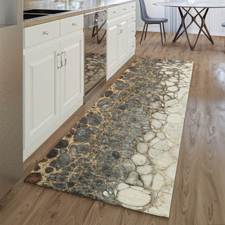 Piper Looms Mayfield Abstract AMF707 Ivory Machine Washable Area Rug Runner Lifestyle Image Feature