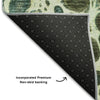 Piper Looms Mayfield Abstract AMF707 Olive Machine Washable Area Rug Backing Image