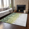 Piper Looms Mayfield Abstract AMF707 Olive Machine Washable Area Rug Lifestyle Image Feature