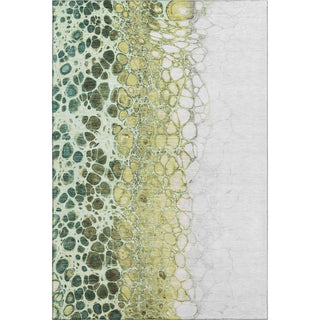 Piper Looms Mayfield Abstract AMF707 Olive Machine Washable Area Rug main image