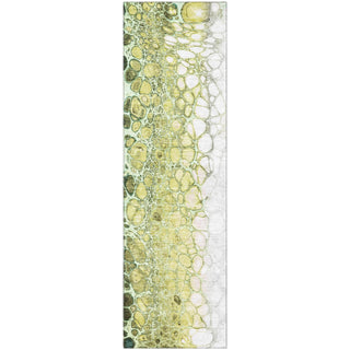 Piper Looms Mayfield Abstract AMF707 Olive Machine Washable Area Rug Runner Main Image