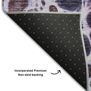 Piper Looms Mayfield Abstract AMF707 Purple Machine Washable Area Rug Backing Image
