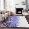 Piper Looms Mayfield Abstract AMF707 Purple Machine Washable Area Rug Lifestyle Image Feature