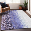 Piper Looms Mayfield Abstract AMF707 Purple Machine Washable Area Rug Lifestyle Image Feature