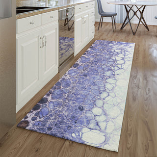 Piper Looms Mayfield Abstract AMF707 Purple Machine Washable Area Rug Runner Lifestyle Image Feature