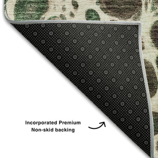Piper Looms Mayfield Abstract AMF707 Salmon Machine Washable Area Rug Backing Image