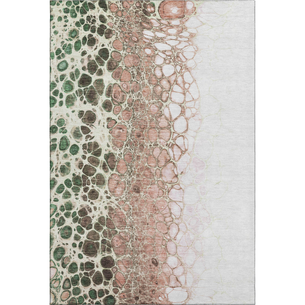 Piper Looms Mayfield Abstract AMF707 Salmon Machine Washable Area Rug main image