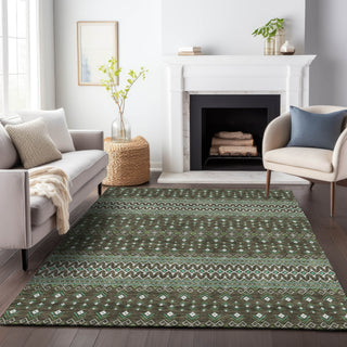 Piper Looms Mayfield Boho AMF708 Brown Machine Washable Area Rug Lifestyle Image Feature