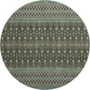 Piper Looms Mayfield Boho AMF708 Brown Machine Washable Area Rug Round Main Image