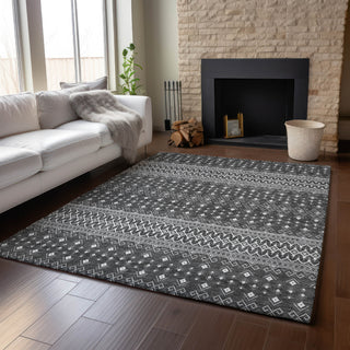 Piper Looms Mayfield Boho AMF708 Gray Machine Washable Area Rug Lifestyle Image Feature
