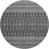 Piper Looms Mayfield Boho AMF708 Gray Machine Washable Area Rug Round Main Image
