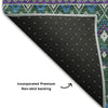 Piper Looms Mayfield Boho AMF708 Green Machine Washable Area Rug Backing Image