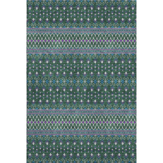Piper Looms Mayfield Boho AMF708 Green Machine Washable Area Rug main image