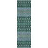 Piper Looms Mayfield Boho AMF708 Green Machine Washable Area Rug Runner Main Image