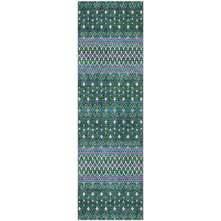 Piper Looms Mayfield Boho AMF708 Green Machine Washable Area Rug Runner Main Image