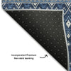 Piper Looms Mayfield Boho AMF708 Navy Machine Washable Area Rug Backing Image