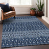 Piper Looms Mayfield Boho AMF708 Navy Machine Washable Area Rug Lifestyle Image Feature