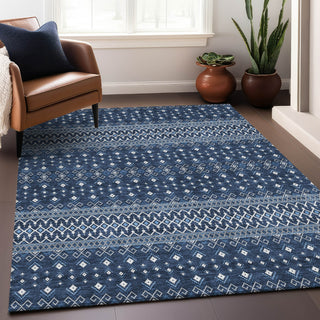 Piper Looms Mayfield Boho AMF708 Navy Machine Washable Area Rug Lifestyle Image Feature