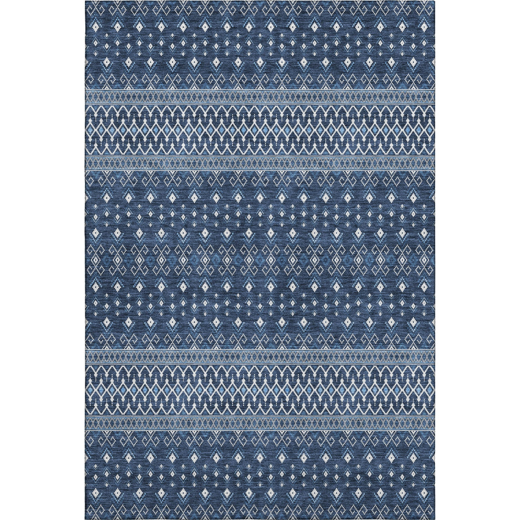 Piper Looms Mayfield Boho AMF708 Navy Machine Washable Area Rug main image