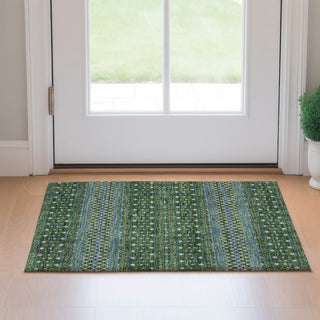 Piper Looms Mayfield Boho AMF708 Olive Machine Washable Area Rug Scatter Lifestyle Image Feature