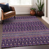 Piper Looms Mayfield Boho AMF708 Purple Machine Washable Area Rug Lifestyle Image Feature
