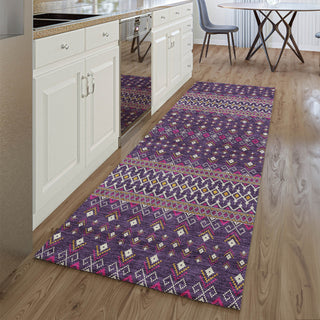 Piper Looms Mayfield Boho AMF708 Purple Machine Washable Area Rug Runner Lifestyle Image Feature