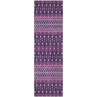 Piper Looms Mayfield Boho AMF708 Purple Machine Washable Area Rug Runner Main Image