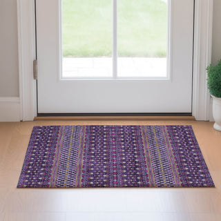 Piper Looms Mayfield Boho AMF708 Purple Machine Washable Area Rug Scatter Lifestyle Image Feature