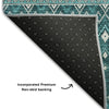 Piper Looms Mayfield Boho AMF708 Teal Machine Washable Area Rug Backing Image