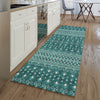 Piper Looms Mayfield Boho AMF708 Teal Machine Washable Area Rug Runner Lifestyle Image Feature