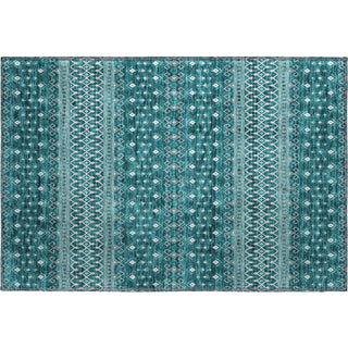 Piper Looms Mayfield Boho AMF708 Teal Machine Washable Area Rug Scatter Main Image