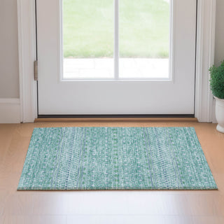Piper Looms Mayfield Boho AMF709 Aqua Machine Washable Area Rug Scatter Lifestyle Image Feature