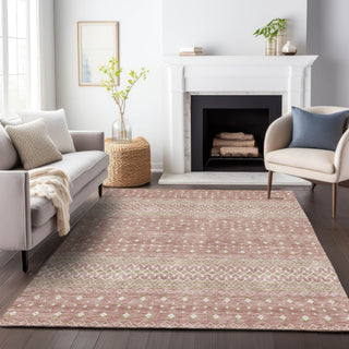 Piper Looms Mayfield Boho AMF709 Blush Machine Washable Area Rug Lifestyle Image Feature