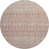 Piper Looms Mayfield Boho AMF709 Blush Machine Washable Area Rug Round Main Image