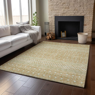 Piper Looms Mayfield Boho AMF709 Copper Machine Washable Area Rug Lifestyle Image Feature