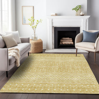 Piper Looms Mayfield Boho AMF709 Gold Machine Washable Area Rug Lifestyle Image Feature