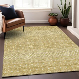 Piper Looms Mayfield Boho AMF709 Gold Machine Washable Area Rug Lifestyle Image Feature