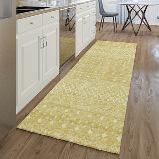 Piper Looms Mayfield Boho AMF709 Gold Machine Washable Area Rug Runner Lifestyle Image Feature