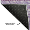 Piper Looms Mayfield Boho AMF709 Lavender Machine Washable Area Rug Backing Image